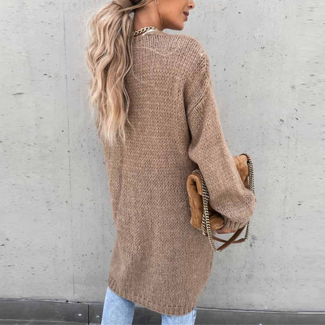 Levoire | Veste Tricot Longue Confortable Pour Femmes