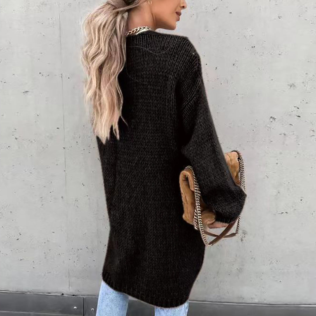 Levoire | Veste Tricot Longue Confortable Pour Femmes