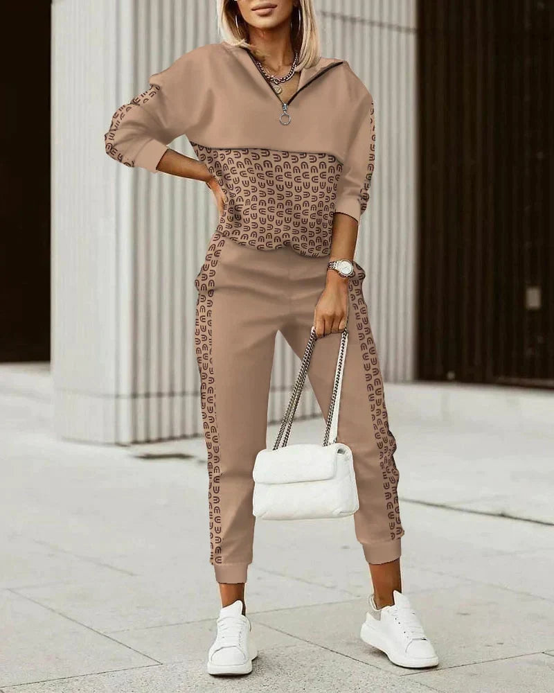 Levoire | Ensemble Pull Et Pantalon Pour Femmes Braun