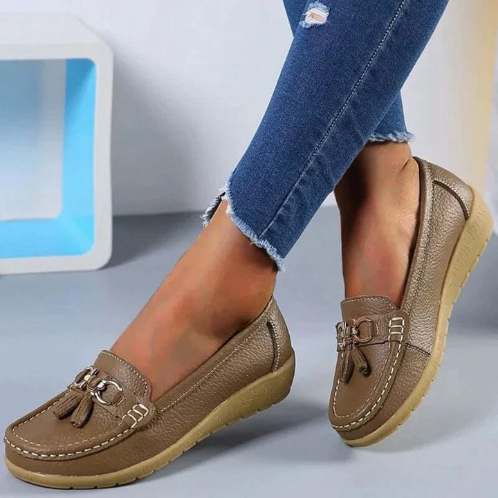 Levoire | Chaussures En Cuir Orthopédiques Braun