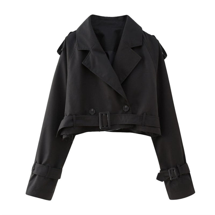 Levoire | Ceinture Veste Trench Courte Femme