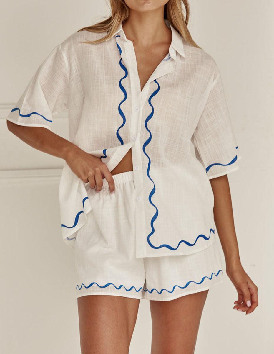 Levoire | Ensemble Coupe Légère Short Femme Blanc