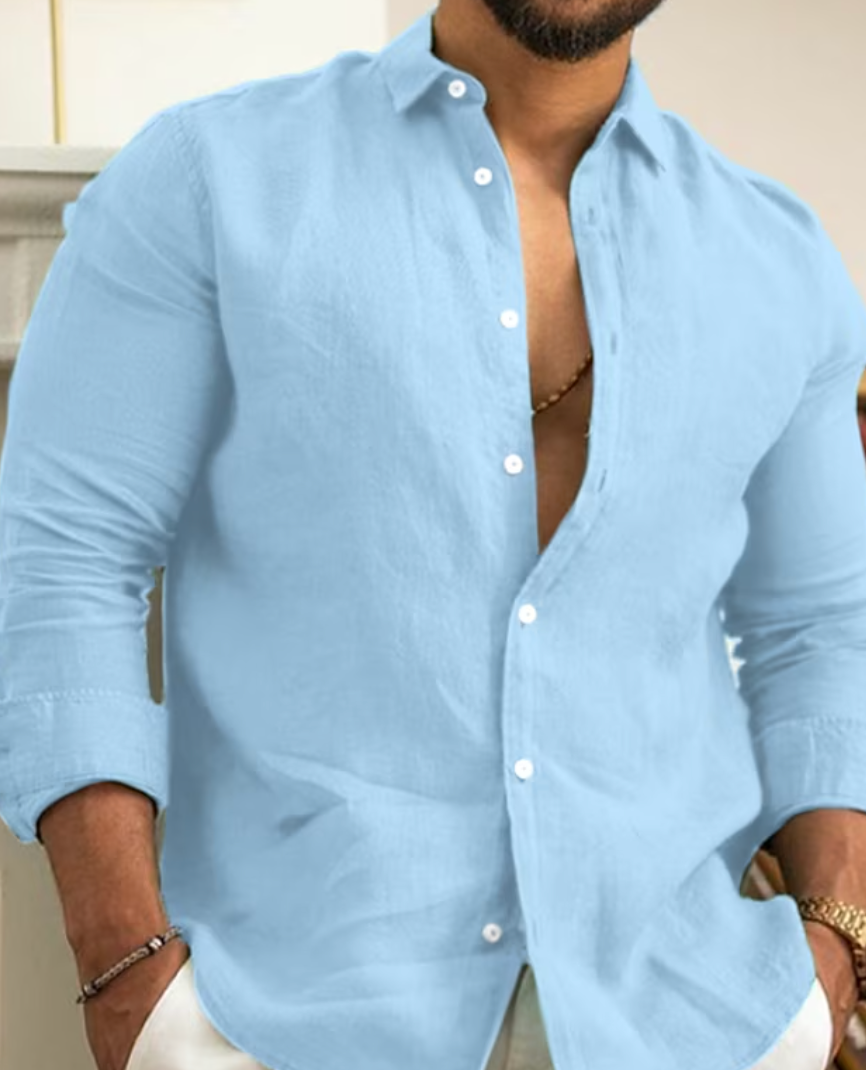 Levoire | Chemise Élégante Et Confortable Bleu