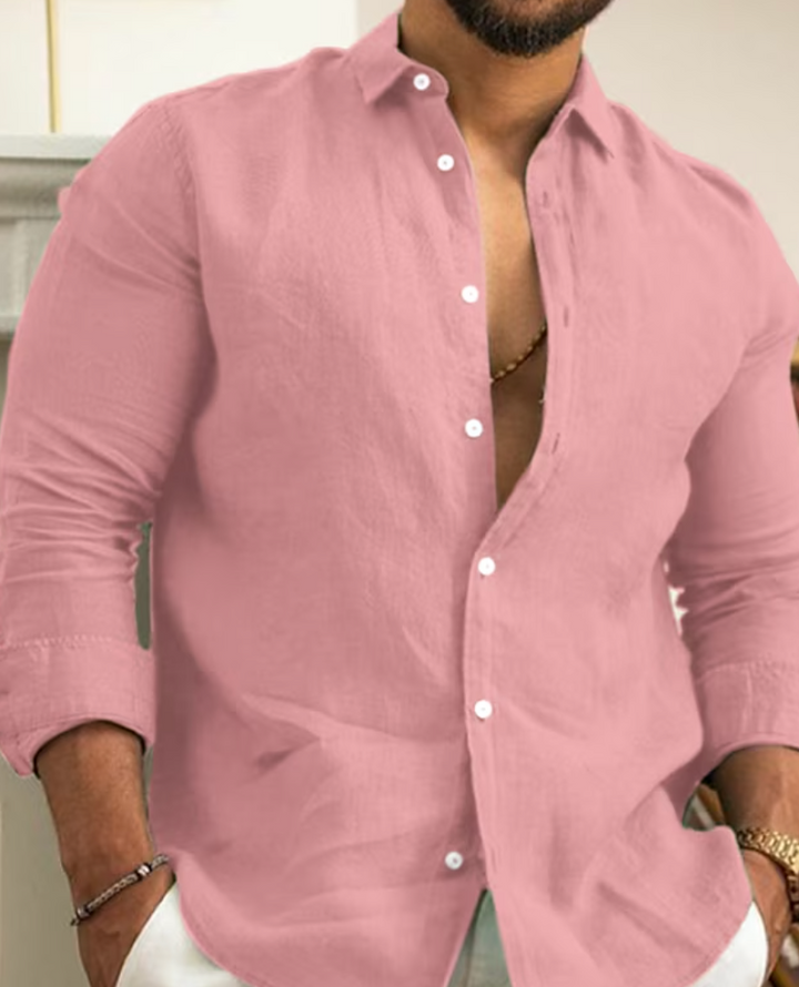 Levoire | La Chemise En Lin Stylée Rosa