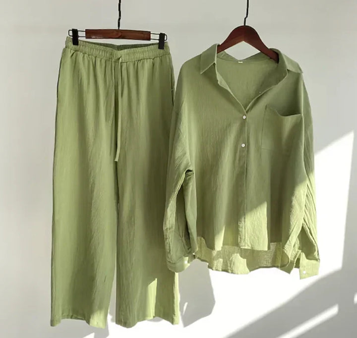 Levoire | Ensemble En Lin D'Été Vert