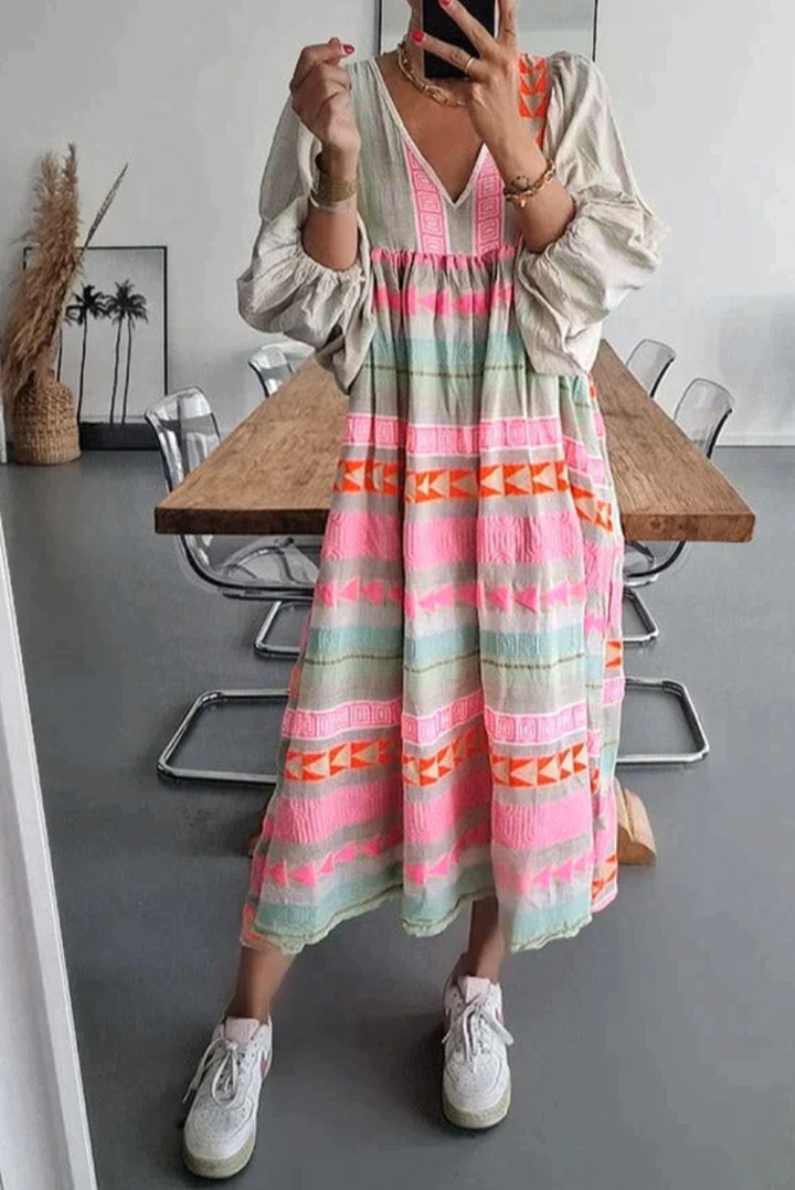 Levoire | Robe D'Été Multicolore 2XL