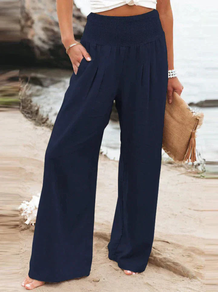 Levoire | Pantalons Modernes Décontractés Bleu foncé
