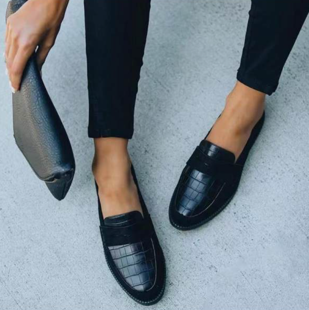 Levoire | Mocassins à Bout Rond Pour Femme - Classique Noir