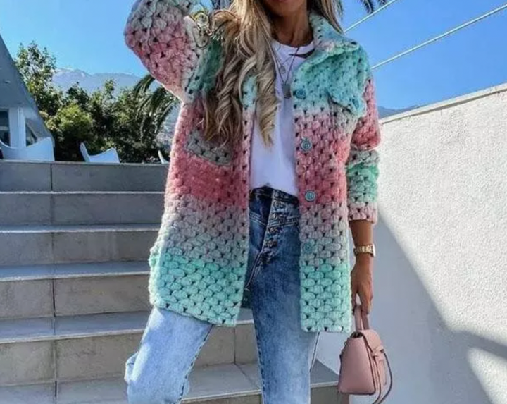 Levoire | Manteau audacieux et aéré Sarcelle