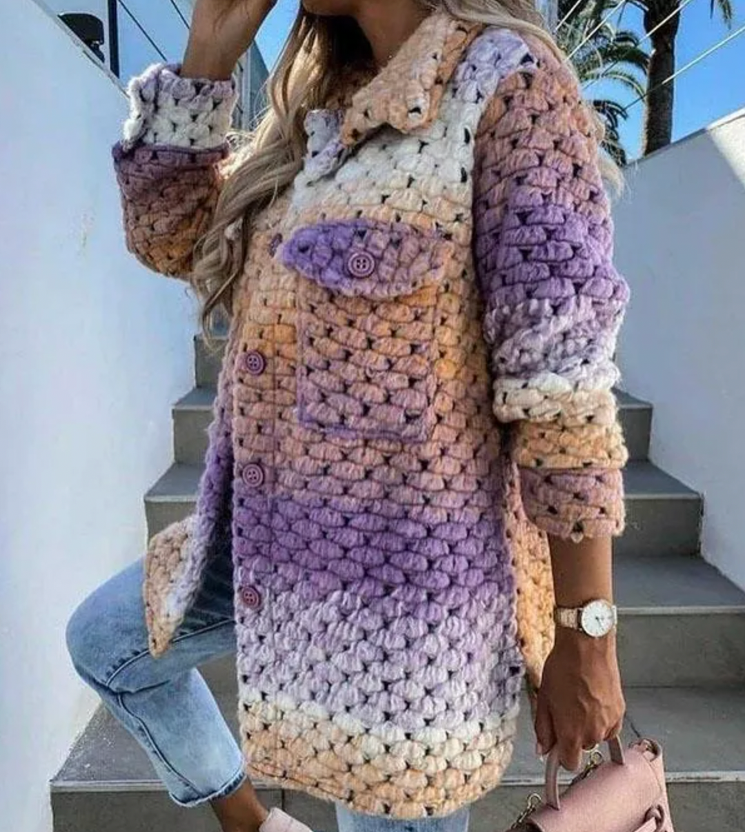 Levoire | Manteau audacieux et aéré Pourpre