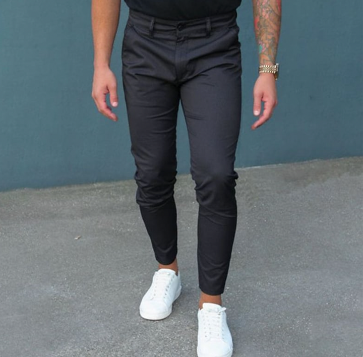 Levoire | Pantalons De Loisirs Business Pour Hommes Venytetty Noir