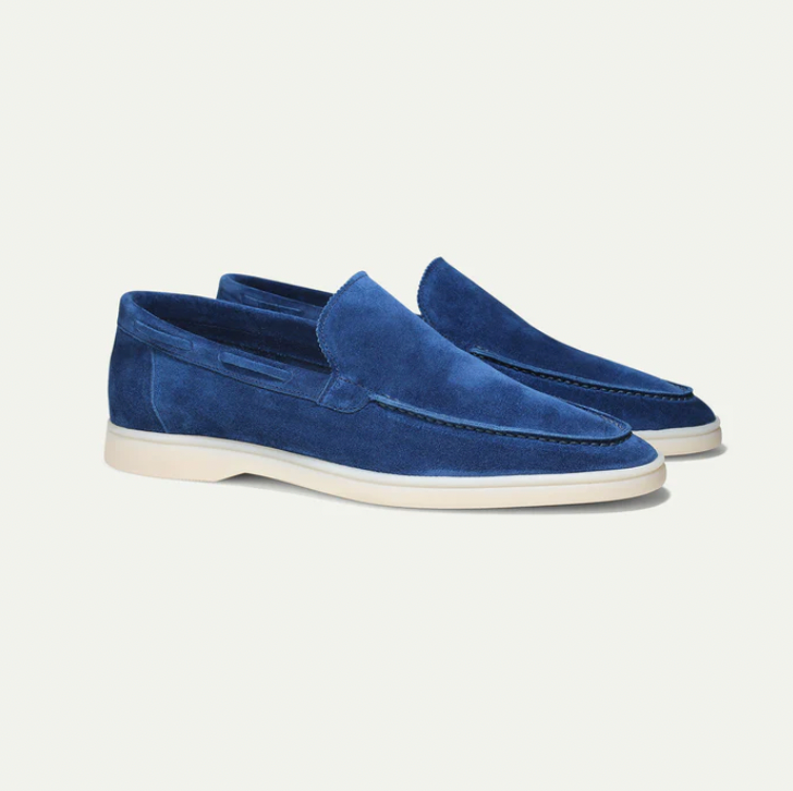 Levoire | Mocassins En Cuir Élégants Pour Hommes Marine bleu