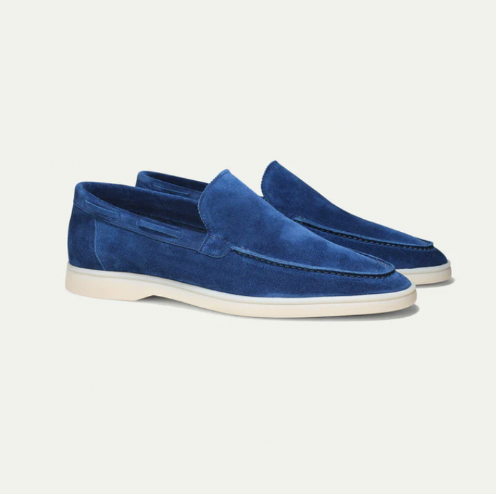 Levoire | Mocassins En Cuir Élégants Pour Hommes Marine bleu
