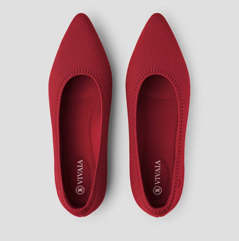 Levoire | Les ballerines élégantes et confortables pour le printemps/été Rouge