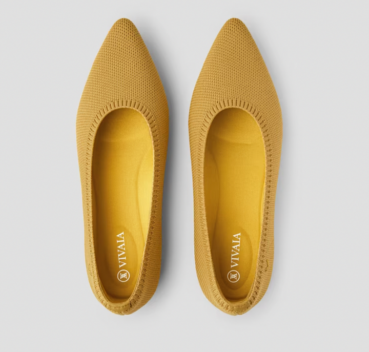 Levoire | Les ballerines élégantes et confortables pour le printemps/été Jaune