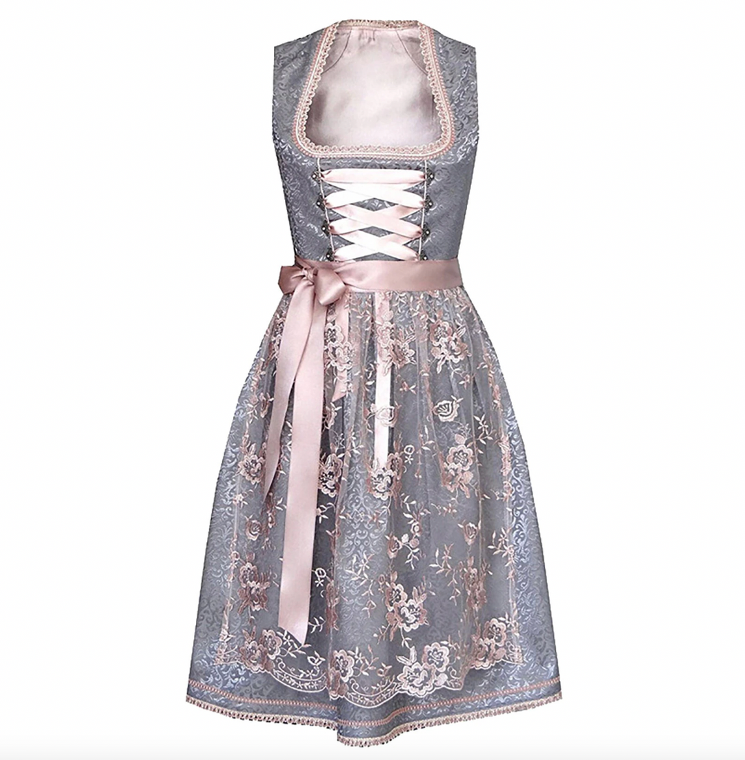 Levoire | Robe traditionnelle à tablier unique Rose
