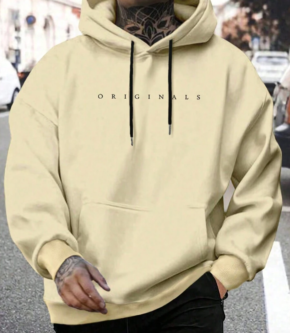 Levoire | Sweat À Capuche Tendance Pour Hommes Jaune