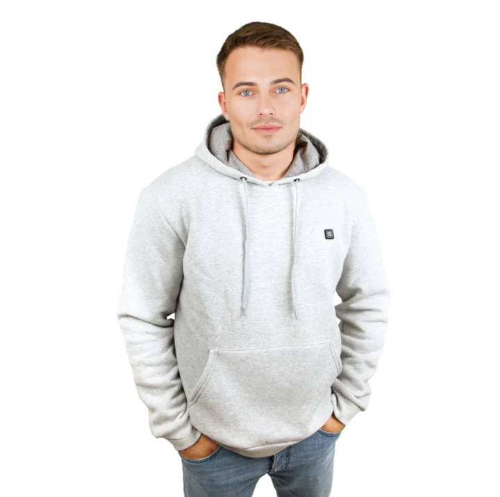 Levoire | Rento Sweat à Capuche Long avec Poches Blanc