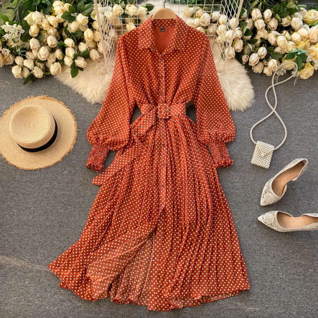 Levoire | Robe de printemps élégante Orange