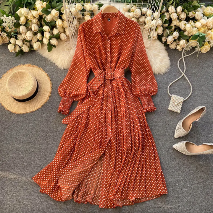 Levoire | Robe de printemps élégante Orange