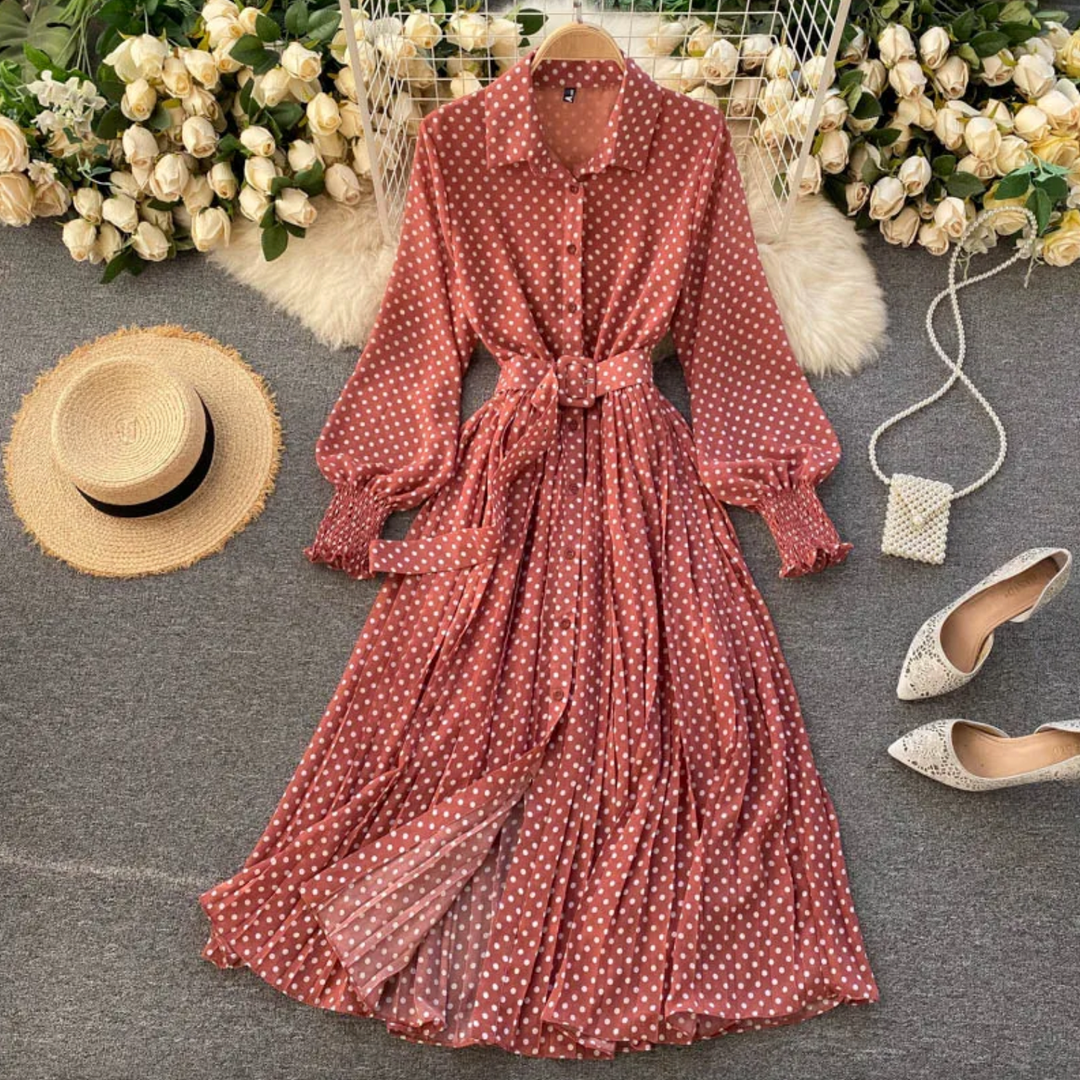 Levoire | Robe de printemps élégante Rot
