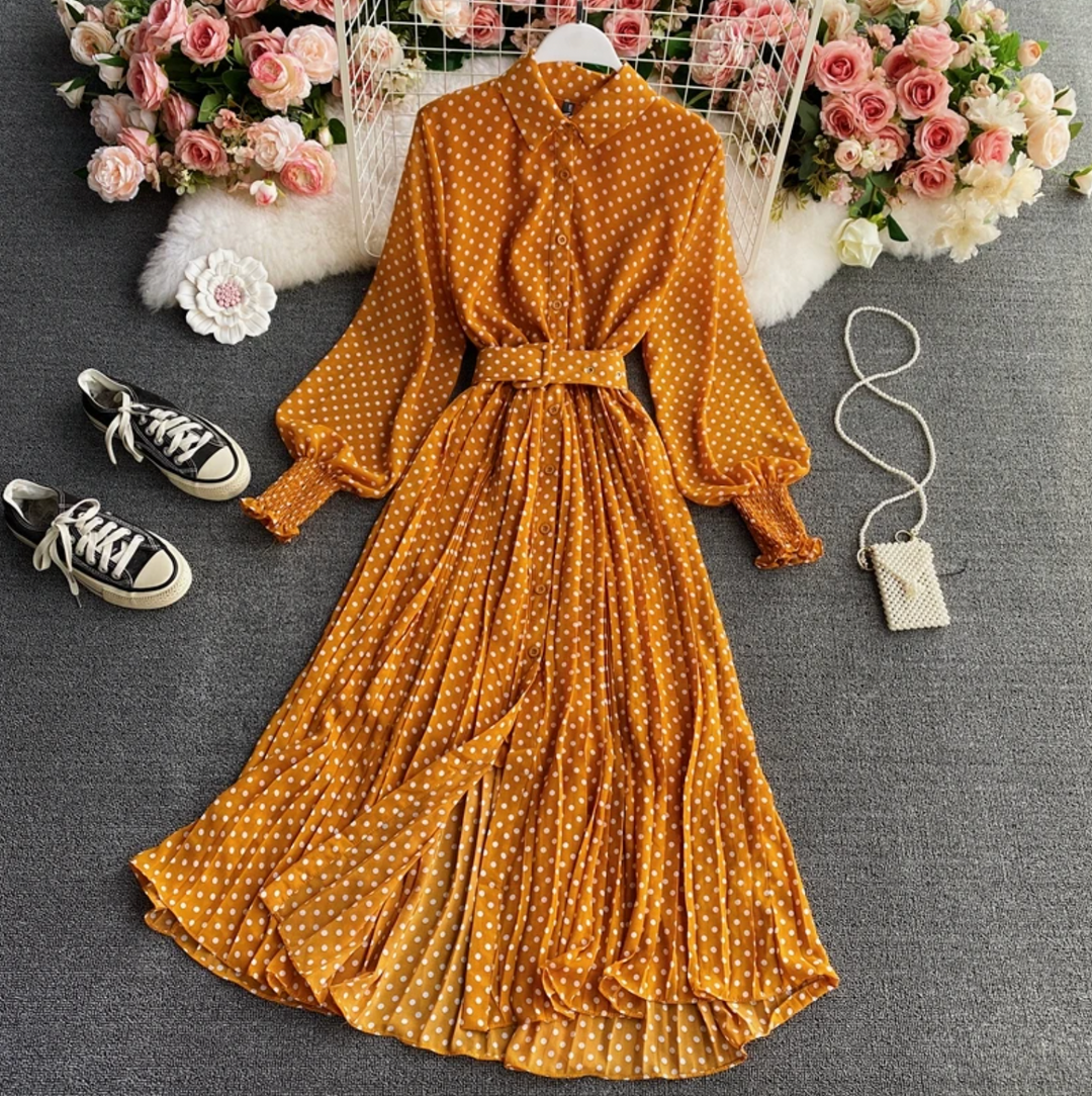 Levoire | Robe De Printemps Élégante Jaune Une taille
