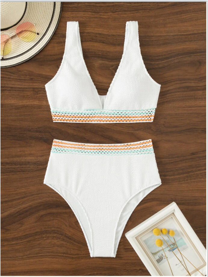 Levoire | Bikini Et Filet Vita Alta Blanc