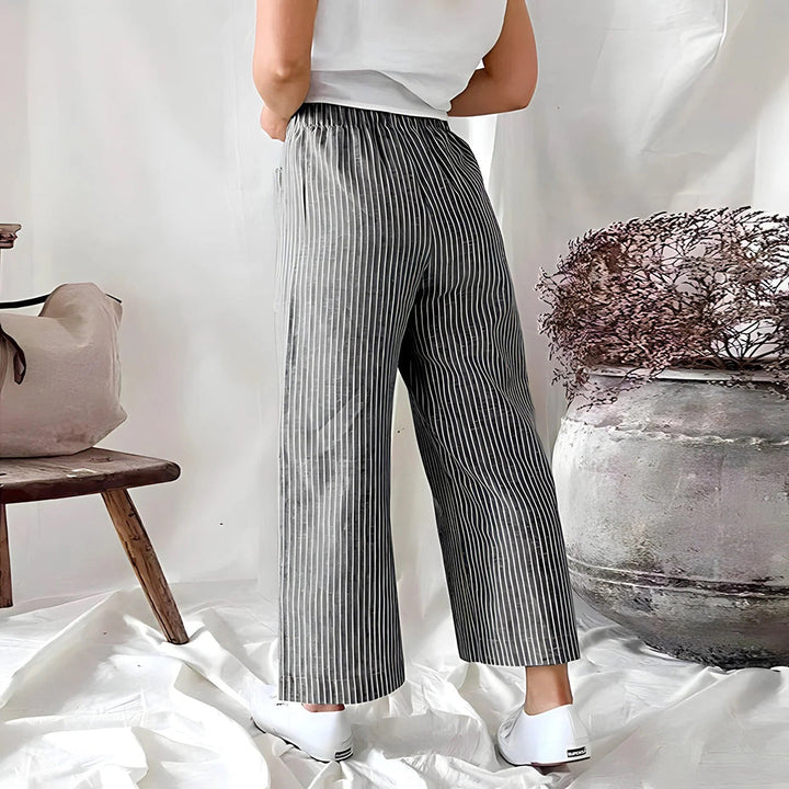 Levoire | Pantalons De Course Rentokangas À Rayures