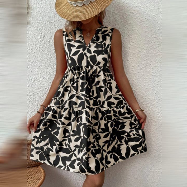 Levoire | Robe D'Été Bohème Décontractée Noir