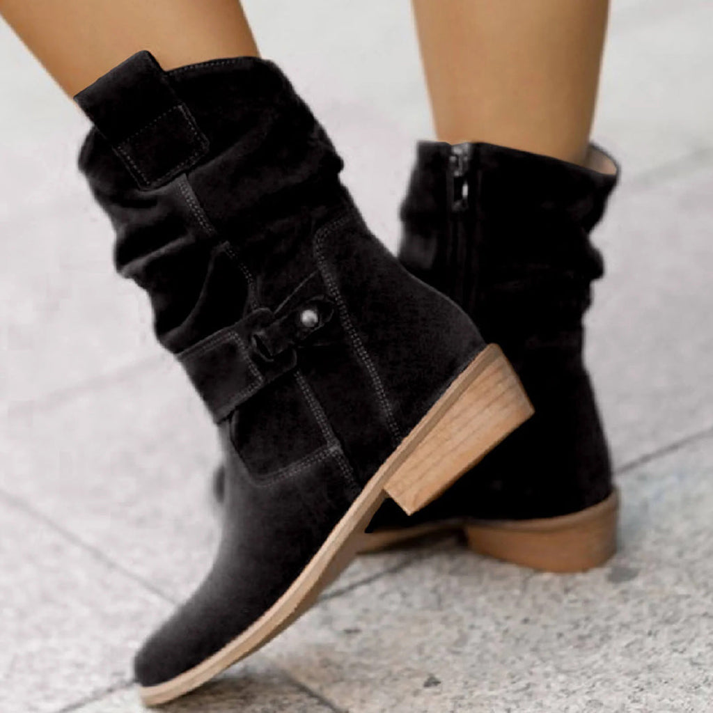 Levoire | Charmantes Bottines Mi-Hautes Noir