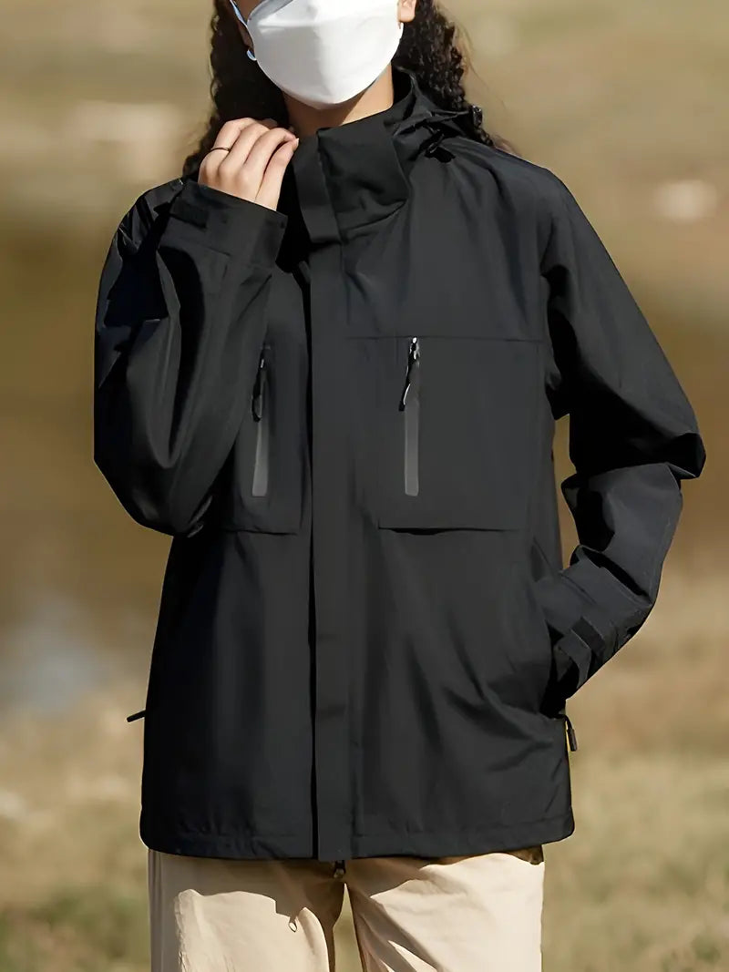 Levoire | Veste De Sport Légère Pour Femmes, Respirante Et Imperméable Noir