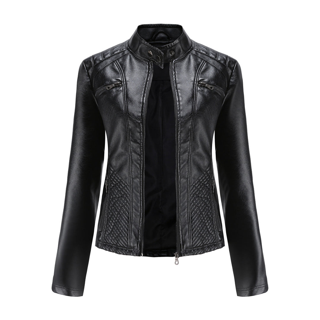 Levoire - Veste en cuir stylée Noir