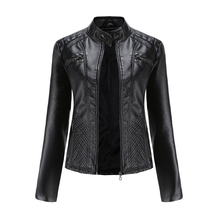 Levoire - Veste en cuir stylée Noir