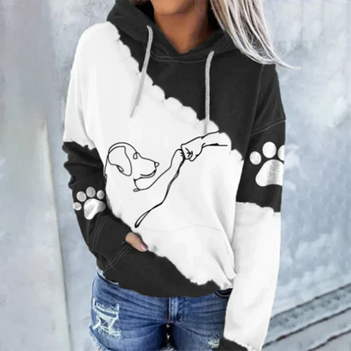 Levoire | Sweat À Capuche Tendance Avec Imprimé Chien