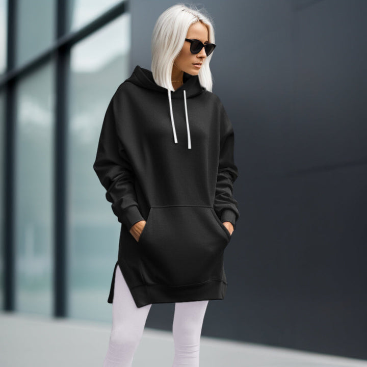 Levoire | Robe Oversize Élégante Avec Capuche Noir