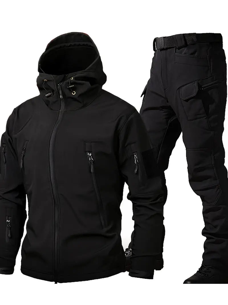 Levoire | Ensemble De Plein Air Élégant 2 Pièces Pour Hommes Ensemble noir