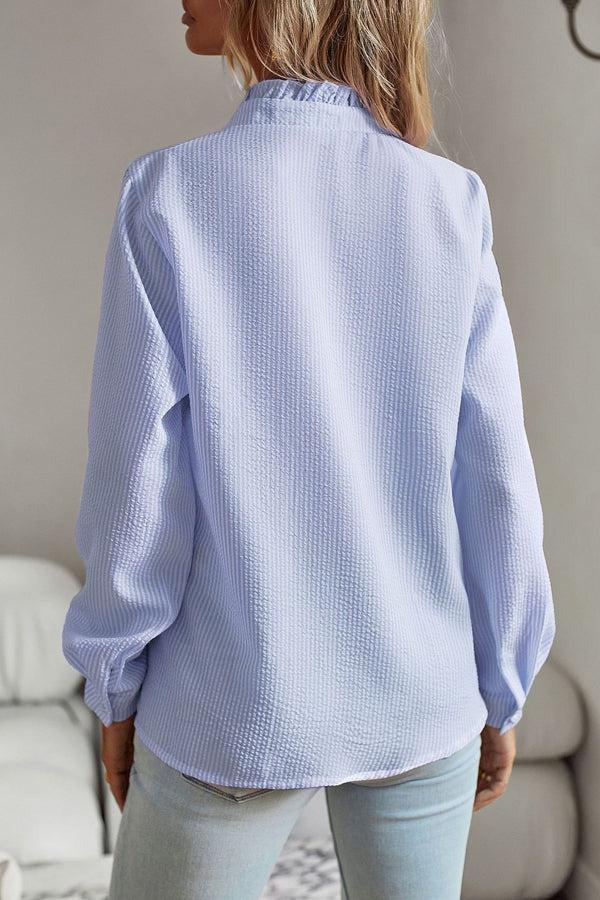 Levoire | Chemise Bleue À Manches Longues