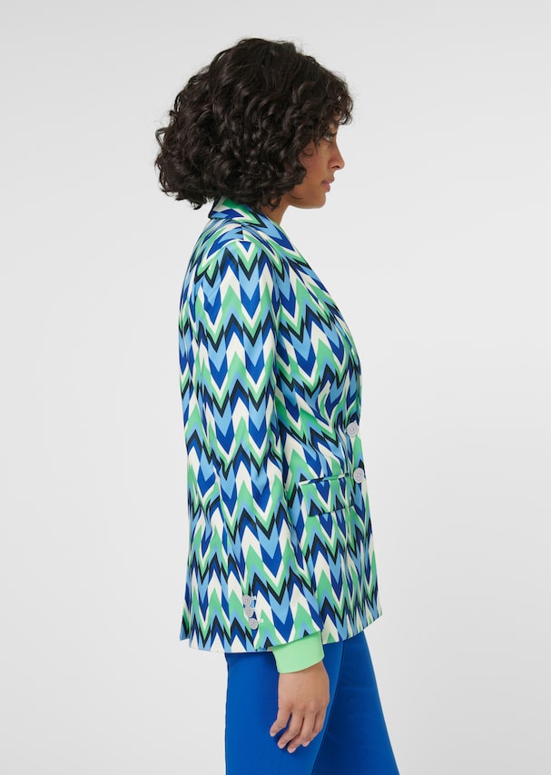Levoire | Femmes Imprimé V-Cou Sangle Manteau Femme