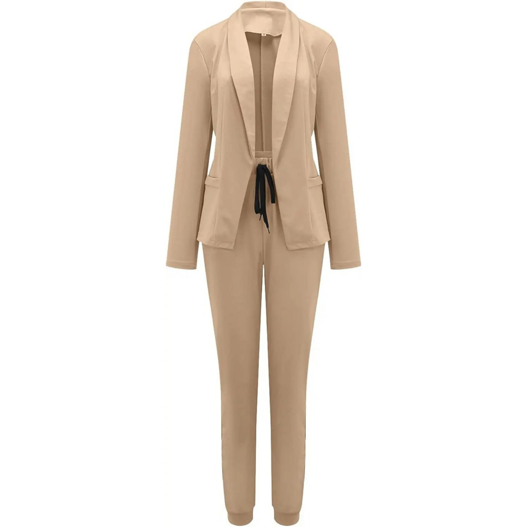 Levoire | Ensemble De Blazer Et Pantalon Pour Femmes Élégant Braun