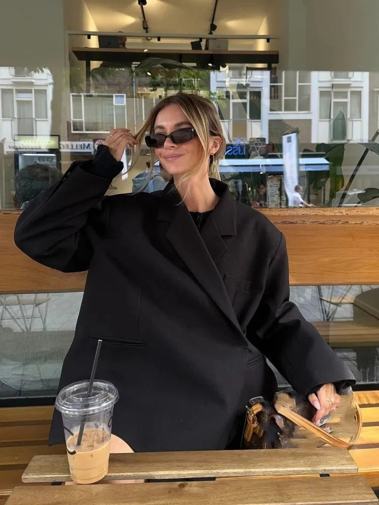 Levoire | Veste Pour Femme Avec Coupe Ample Et Grande Taille Veste D'Automne Noir