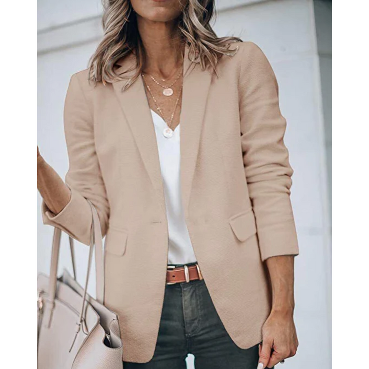 Levoire | Blazer Pour Femmes Élégant Pour Le Travail Et Les Loisirs Brun clair