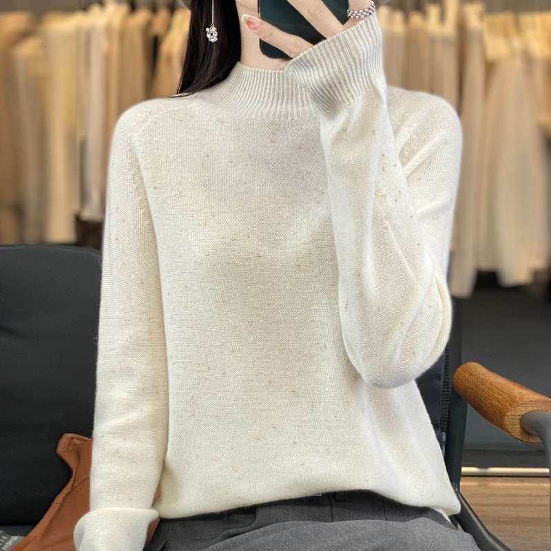 Levoire | Haut De Tricot À Col Haut Confortable Blanc
