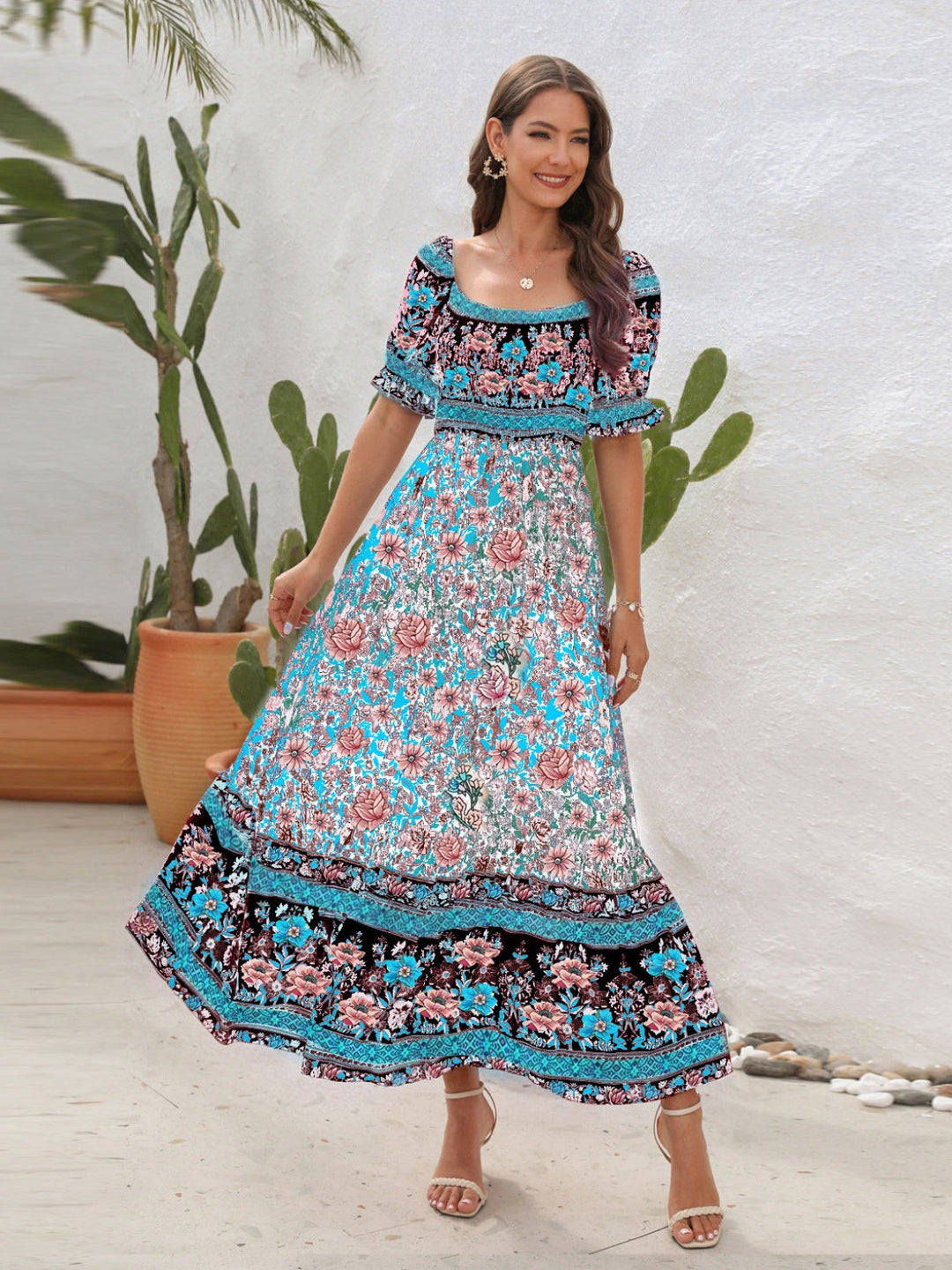 Levoire | Robe Maxime Style Bohémien Robe Légère En Coton Robe D'Été