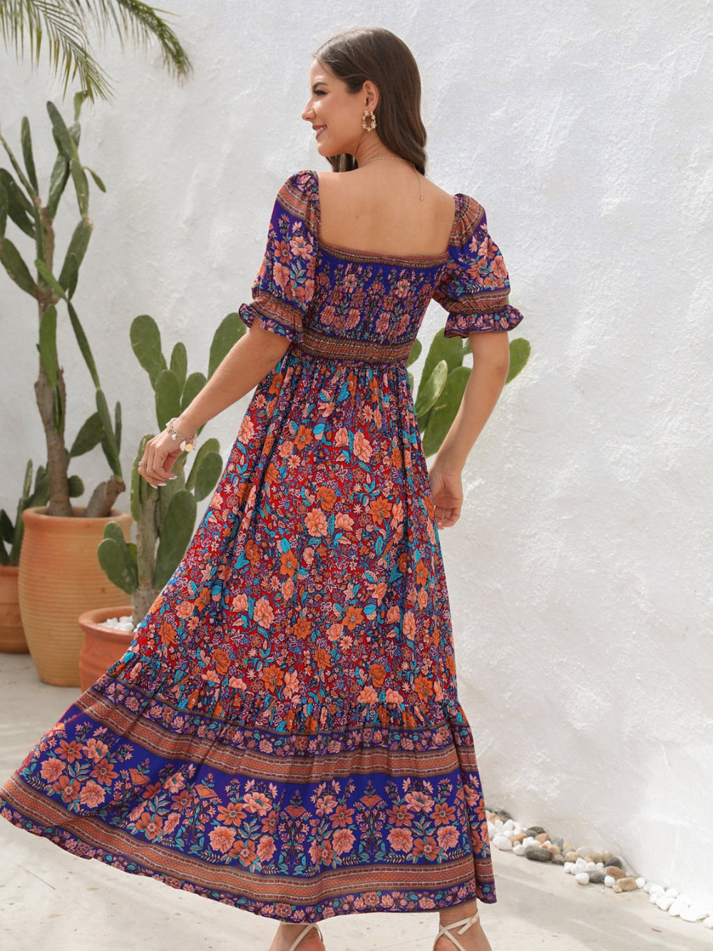 Levoire | Robe Maxime Style Bohémien Robe Légère En Coton Robe D'Été