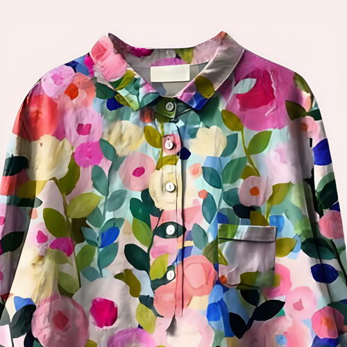 Levoire | Long Sleeve Button Up Plus Size Blouse Women'S Clothing