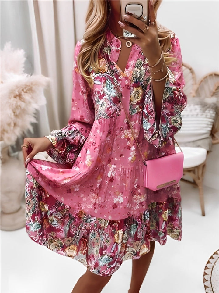 Levoire | Robe Boho D'Été À Manches Longues En A