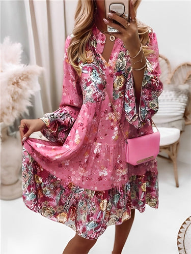 Levoire | Robe Boho D'Été À Manches Longues En A