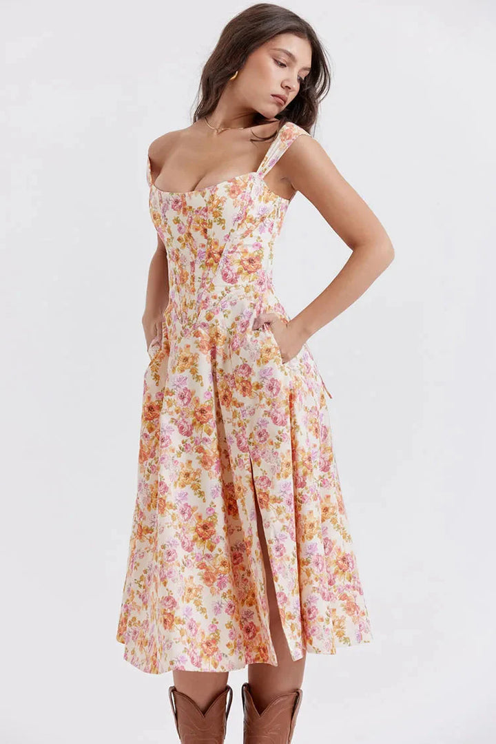 Levoire | Robe À Manches Sans Korsage Robe D'Été
