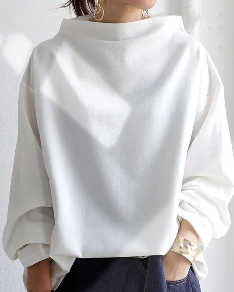 Levoire | Pull Pour Femmes À Manches Longues Et Coupe Décontractée Blanc