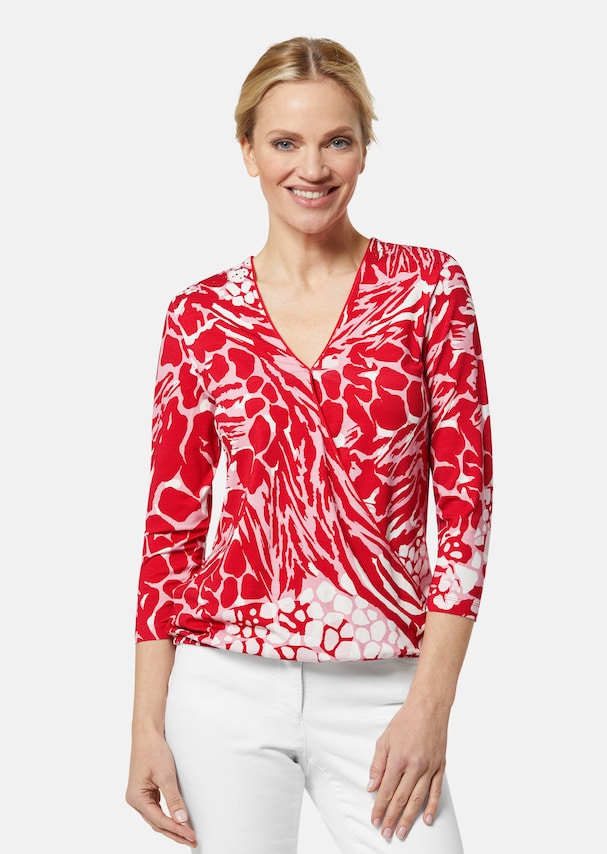 Levoire | Vêtements Pour Femmes Cardigan À Manches Longues Croisé Avec Décolleté En V Rot
